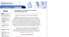 Desktop Screenshot of flohmarkttermine.info