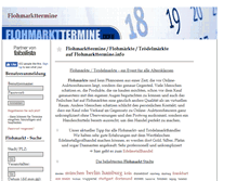 Tablet Screenshot of flohmarkttermine.info